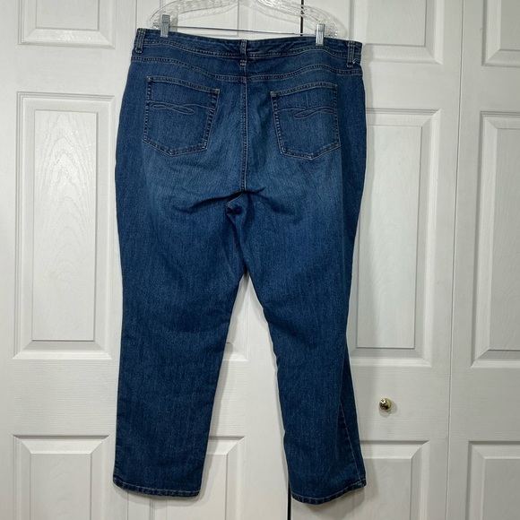 🌹 Style & Co Slim Leg Blue Denim Jeans - Size 22W - Picture 2 of 4